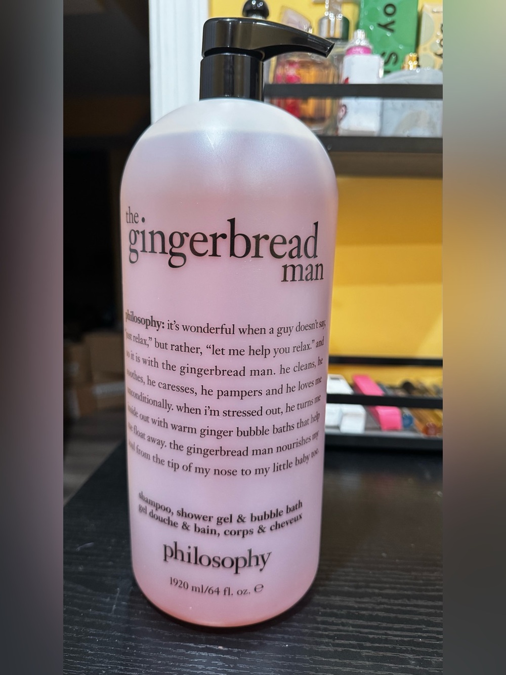 philosophy The Gingerbread Man Shower Gel & Bubble Bath - jumbo size - 64 oz